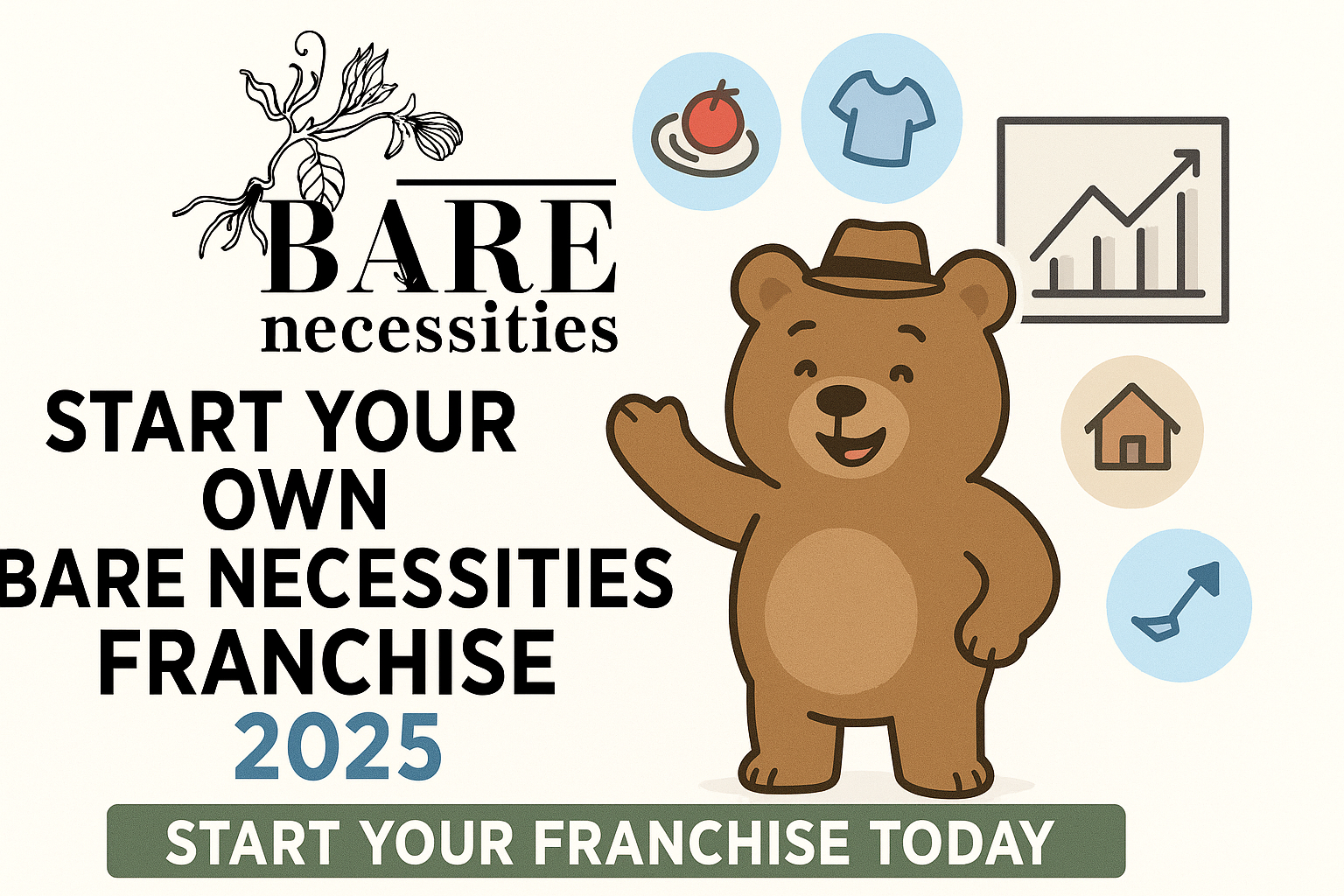 Start Your Bare Necessities Eco-Friendly Franchise in 2025 β Sustainable Business Opportunity Poster