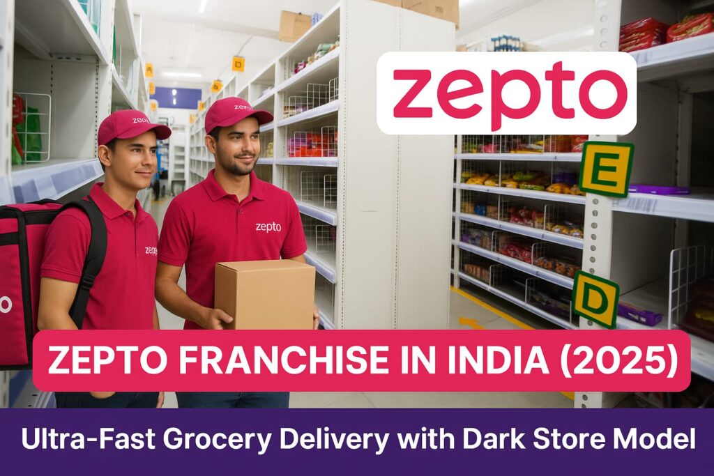 Zepto Franchise India 2025 - Ultra-Fast Grocery Delivery with Indian Staff at Dark Store