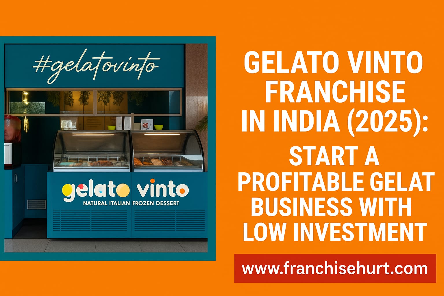 Gelato Vinto Franchise in India 2025 – Low Investment Gelato Business Opportunity, High ROI, and Easy Application Guide.