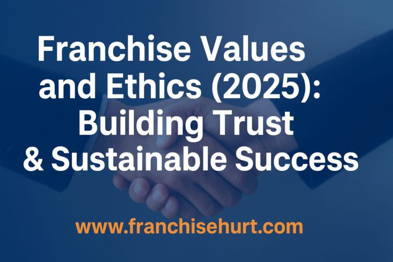 Franchise values and ethics in 2025 – building trust, transparency, and sustainable business success.