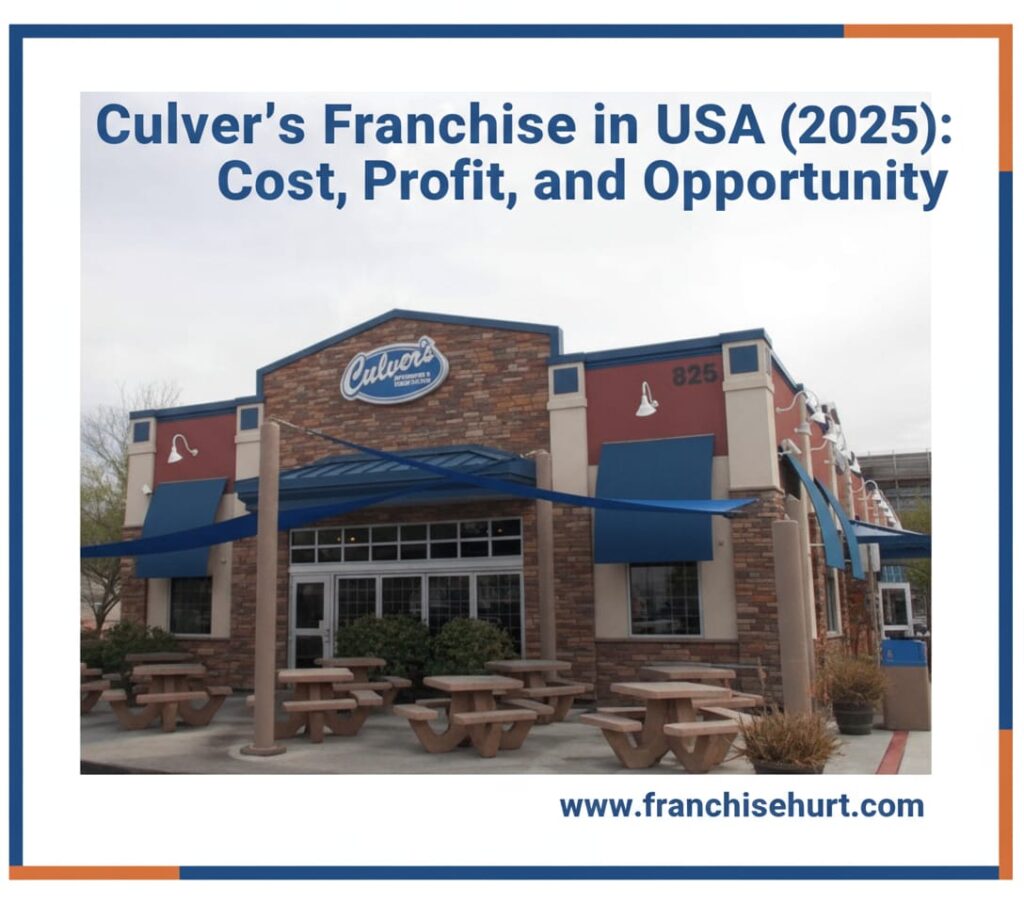 Culver's franchise restaurant exterior USA 2025 best food franchise cost profit opportunity