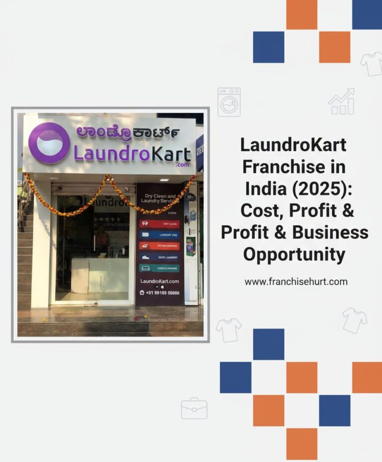 LaundroKart franchise store in India offering professional laundry and dry-cleaning services with modern technology and high ROI.