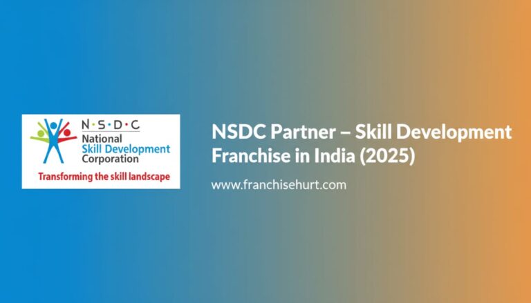 NSDC National Skill Development Corporation official logo for franchise partner program in India 2025.