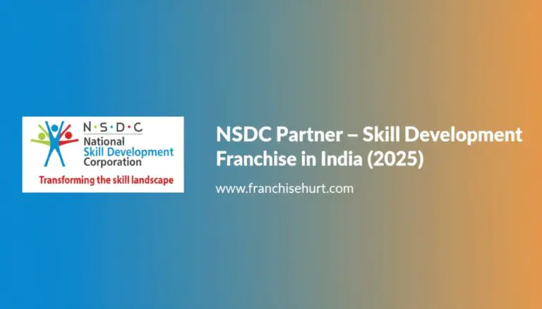 NSDC National Skill Development Corporation official logo for franchise partner program in India 2025.