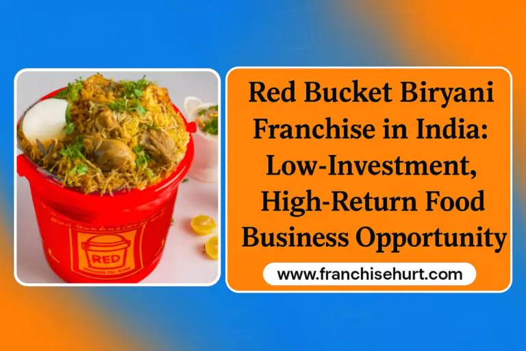 Red Bucket Biryani Franchise in India 2025 – Delicious biryani served in signature red bucket, showcasing a profitable food franchise business opportunity.