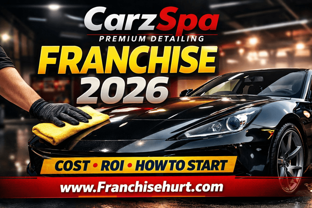 CarzSpa Franchise 2026 premium car detailing studio showcasing cost, ROI and how to start in India