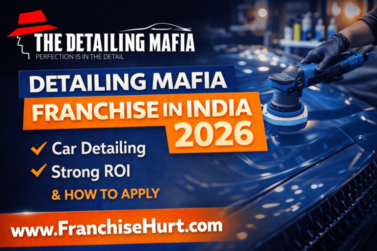 Detailing Mafia franchise in India 2026 car detailing business showing professional polishing process, franchise cost, ROI and how to apply by FranchiseHurt