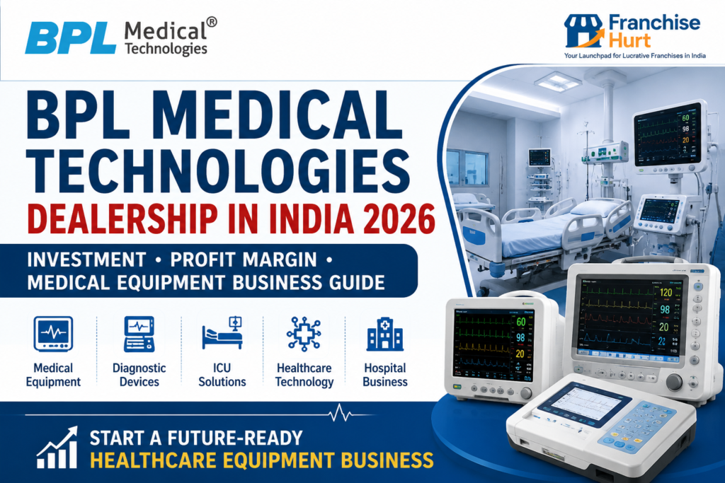 BPL Medical Technologies dealership featured image showcasing medical equipment, ICU solutions, diagnostic devices, and healthcare technology business opportunity in India