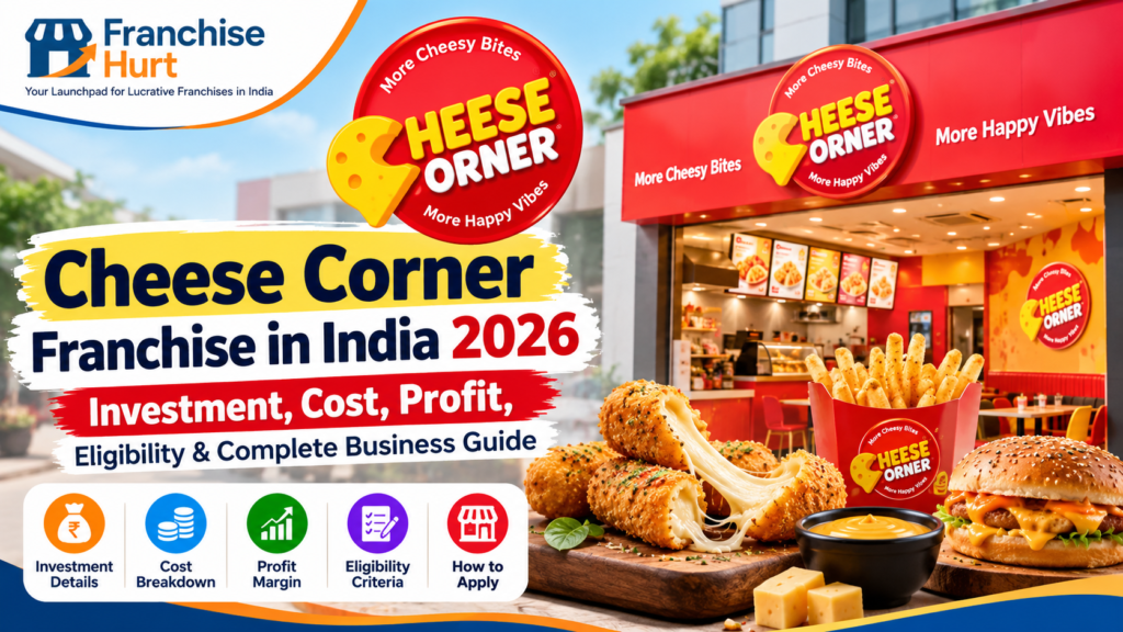 Cheese Corner franchise in India 2026 investment, cost, profit and eligibility guide by FranchiseHurt